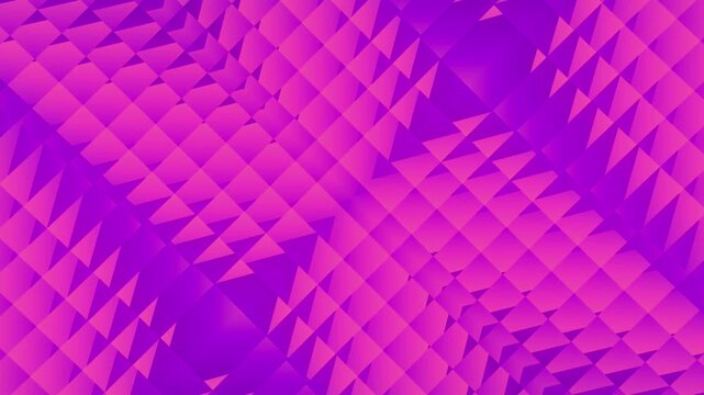 Neon Purple 3D Diagonal Triangle Kinetic Wave Loop