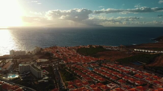 luxury villas district on Tenerife, houses and homes on Callao Salvaje, Canary