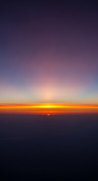 Cinematic View of Pale Morning Sunlight Illuminating the Earth's High Atmosphere