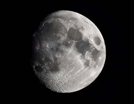 beautiful view of the moon showing its craters and surface textures in vivid detail against a dark sky