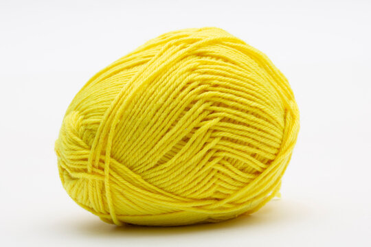 A ball of acrylic yarn for crocheting and knitting