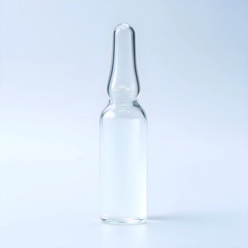 Medical ampoule for vaccine or medication, pharmaceutical research and development, healthcare and science