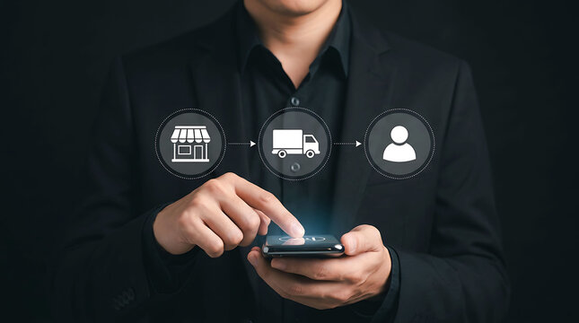 Direct to consumer supply chain logistics order delivery online shopping business