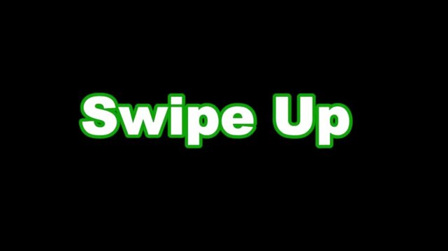 Swipe Up Text Animation Social Media Story Banner.