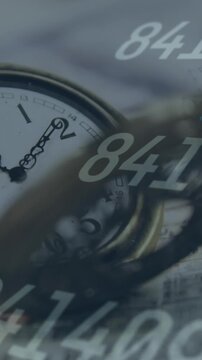 Animation of light bulb, clock and data processing