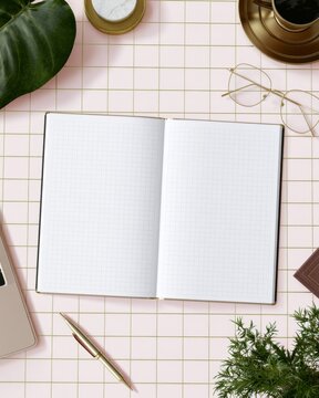 Ultra realistic teacher lesson planner mockup for creative organization