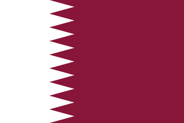 Obraz premium Qatar Flag