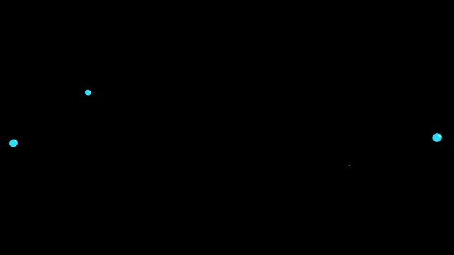 Paint line spread fx animation with transparent background