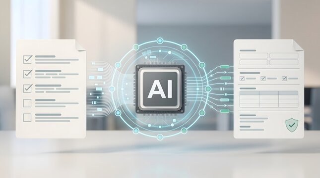 Intelligent character recognition software converting physical paperwork into secure digital database records