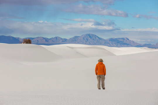White sand dunes
