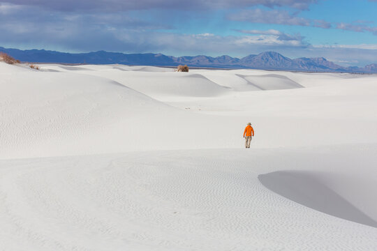 White sand dunes