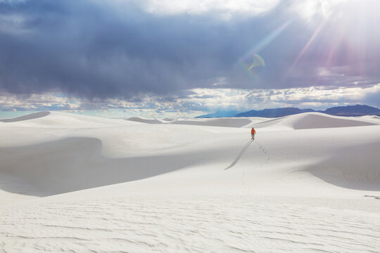 White sand dunes