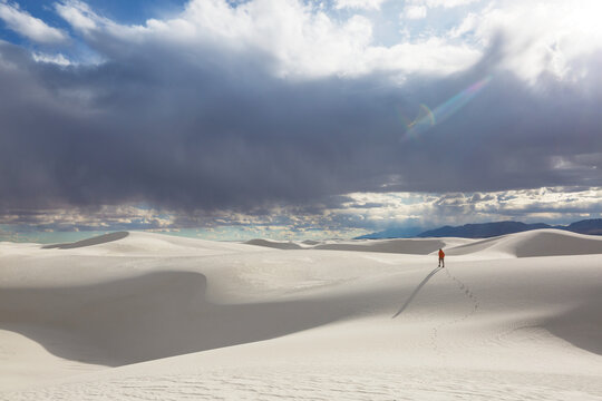 White sand dunes