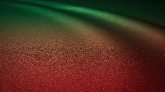 Abstract Textured Gradient Background in Red and Green with Subtle Ripples and Sparkles - Festive