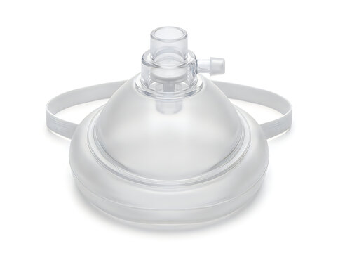 clear plastic cpr pocket mask rescue equipment isolated on transparent background