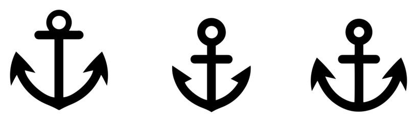 ship anchor nautical maritime icon © Sohana icon hub
