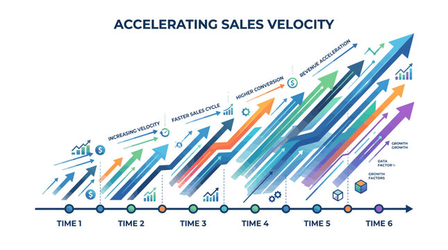 Sales velocity graph shows growth.