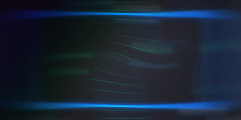 Obraz premium Abstract dark blue background with horizontal light streaks and blurred shapes