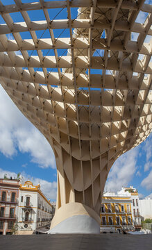 Metropol Parasol building, located at La Encarnacion square, Seville