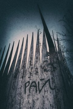 Spiked Fence With Word Paradise