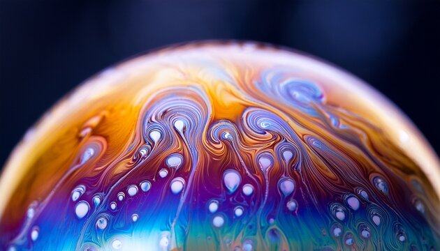 macro photography of spherical soap bubbles