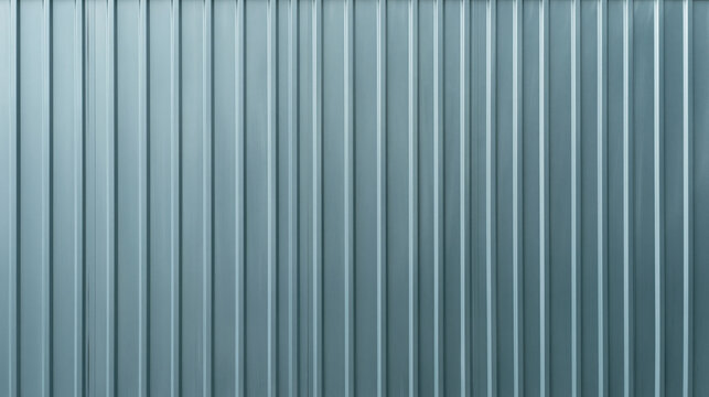 Corrugated Metal Texture Background with Vertical Ribbed Siding