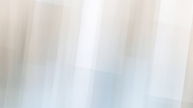 Abstract White Minimalist Geometric Background with Translucent Layers
