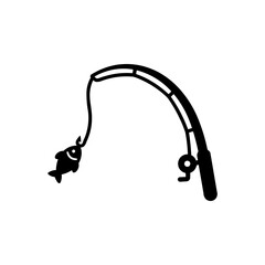 Fototapeta premium Hooked ocean prize line icon