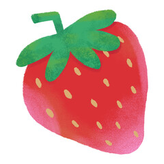 single sweet and fresh red strawberry © Paotataa