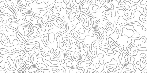 Naklejka premium Minimal abstract contour terrain background with abstract elevation pattern, minimal geographic line texture with peaks and valleys, for backdrop, packaging and web design.