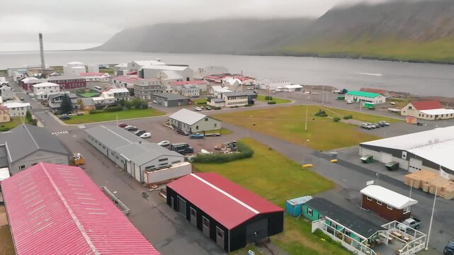 Scenic aerial landscape of &rdquo;lafsfj&circ;rur and northern