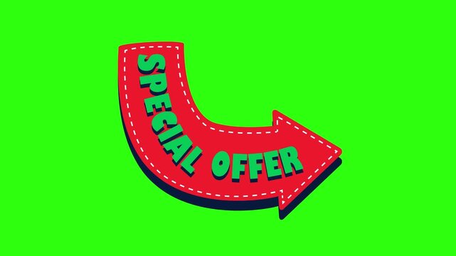 Special Offer Arrow Badge Animation
