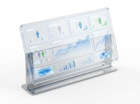 Employee capacity forecasting, workforce planning concept, isolated on white background