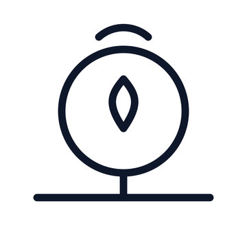 Neurofeedback brain wave sensor icon vector simple graphic