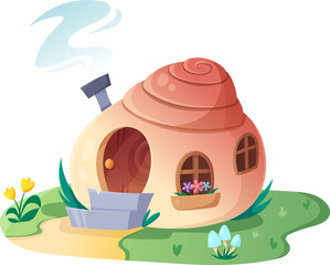 Naklejka premium Fairy Tail Snail Shell House