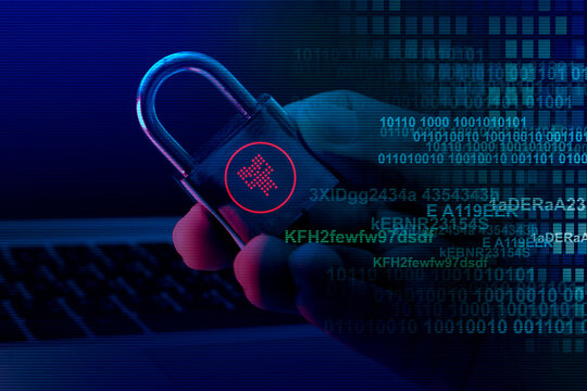 ransomware loked file and folder , access denied alert , cyber crime attack