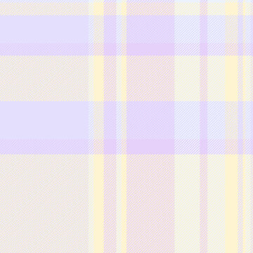 Continuity vector tartan background, pastel fabric texture textile. 40s check pattern plaid seamless in light and papaya whip colors.