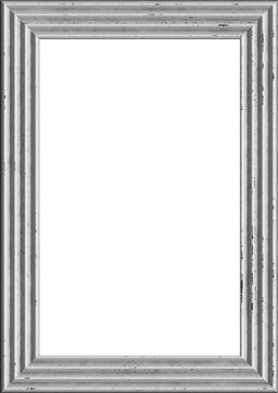 Large halftone vintage wooden frame texture with a transparent background