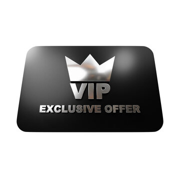 3d icon vip exclusive card