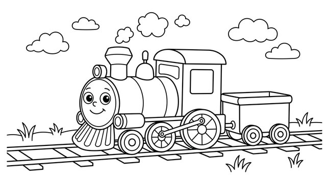 All aboard the coloring train a wonderful journey through imagination and creativity for kids of all ages to enjoy