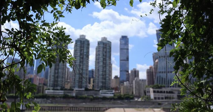  The Raffles City Chongqing landscape in Chongqing city, China