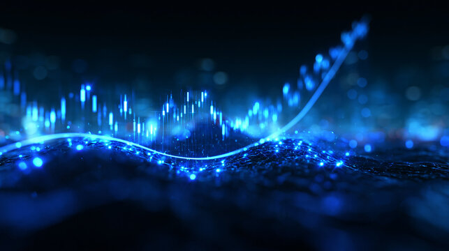 Stock Market Chart Showing Financial Growth and Digital Upward Trend
