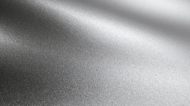 Silver Metallic Texture Background with Gradient Light and Shimmer