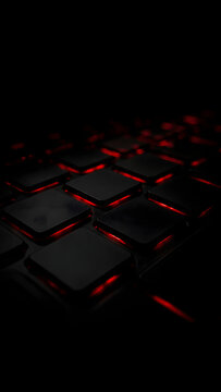 Dark Red Laptop Keyboard AMOLED Wallpaper