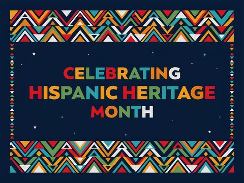 Hispanic Heritage Month ornate background