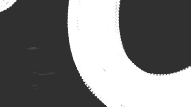 old damaged film surface Doodle noise. Dynamic film rolling effect. 16mm, 35mm tape texture. Retro vintage effect of overexposed strips. 4K footage.