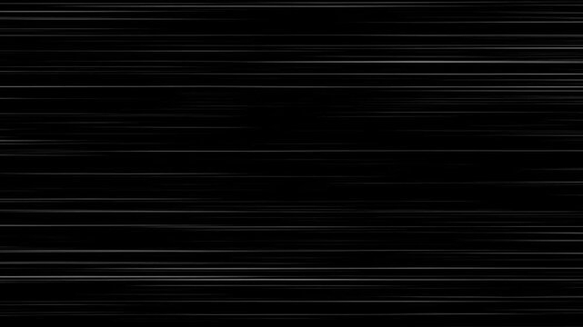 White anime speed lines comic motion on black. 4K comic book speed lines motion background - Seamless looping.  Anime comic book effects action. Anime speed line moves attack effects explosion of ligh
