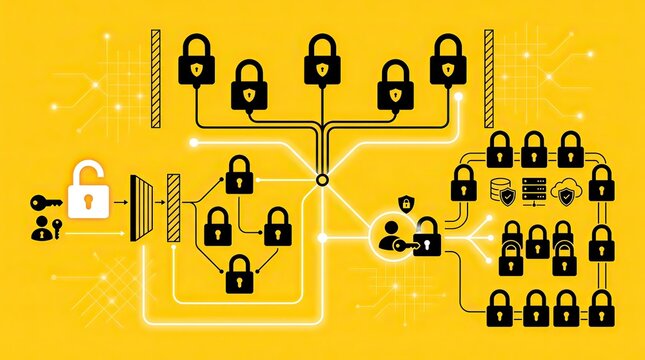 Networked Locks Security System Diagram