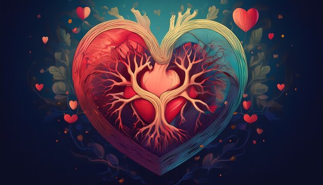 exploring the interconnection of heart health and global wellness trends through innovative imagery