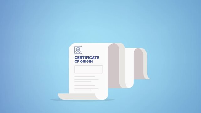 Certificate of Origin Trade Document